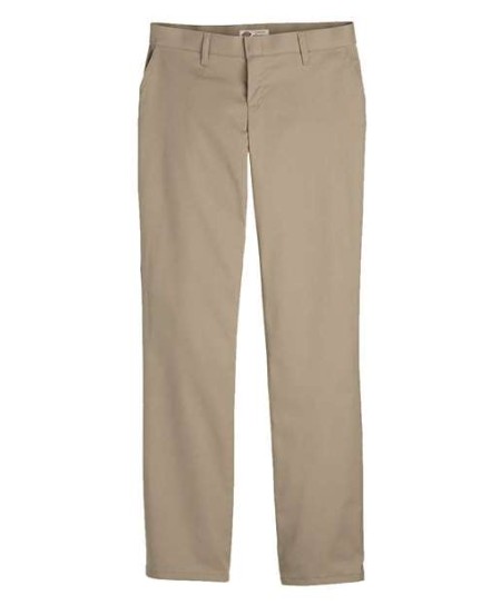 Dickies FP21 Women’s Premium Flat Front Pants – 6.75 oz. 65/35 Polyester/Cotton FLEX Mechanical Stretch Twill