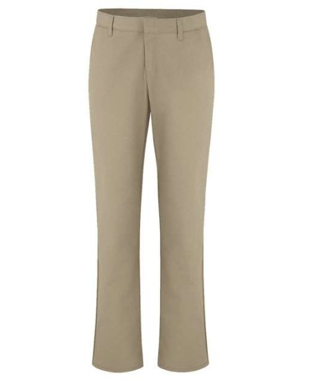 Dickies FP92EXT Women’s Industrial Flat Front Pants (Extended Sizes) – 7.75 oz. 65/35 Polyester/Cotton Vat Dyed Twill StayDark®
