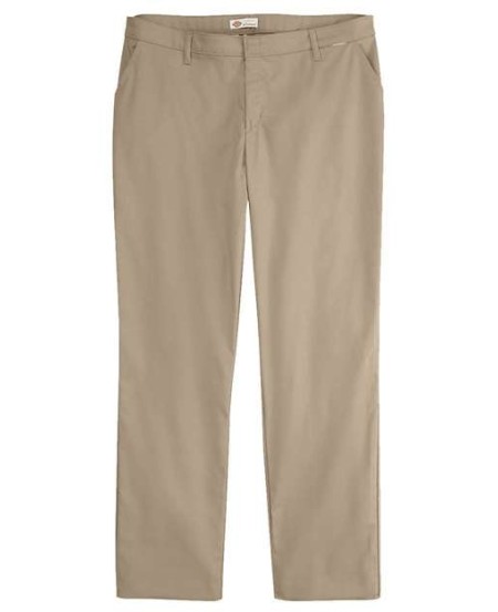 Dickies FW21 Women’s Premium Flat Front Pants (Plus Sizes) – 6.75 oz. 65/35 Polyester/Cotton FLEX Twill StayDark® | Plus