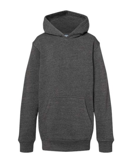 J. America 8880 Youth Triblend Fleece Hooded Sweatshirt – 7.5 oz. Youth pullover hoodie | M–XL