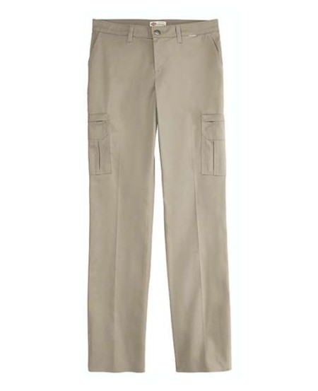 Dickies FW72 Women’s Premium Cargo Pants (Extended/Plus Sizes) – 6.75 oz. 65/35 Polyester/Cotton FLEX Twill StayDark®
