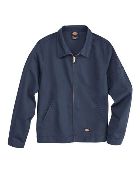 Dickies JT78 Men’s Unlined Industrial Eisenhower Jacket – 8 oz. 65/35 Polyester/Cotton Vat Dyed Twill | Water-Resistant