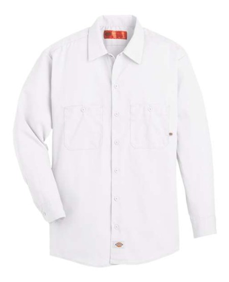 Dickies L535 Men’s Industrial Long Sleeve Work Shirt – 4.25 oz. 65/35 Polyester/Cotton Permanent Press Poplin