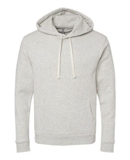 Next Level 9302 Unisex Malibu Hoodie Sweatshirt – 7.4 oz. 60/40 Cotton/Poly Heathered Fleece Pullover Hoodie | XS–3XL