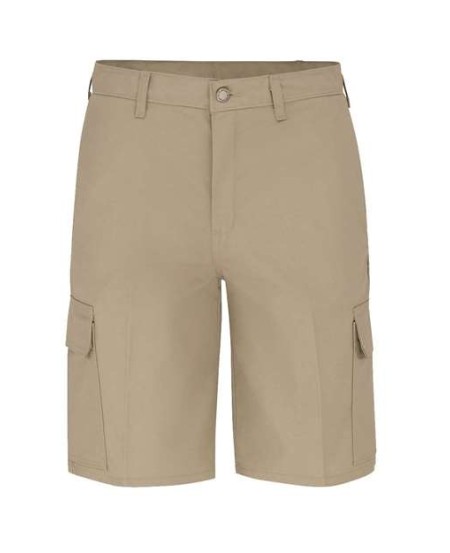 Dickies LR00EXT Men’s 11” Industrial Cargo Shorts (Extended Sizes) – 7.75 oz. 65/35 Polyester/Cotton Twill StayDark®