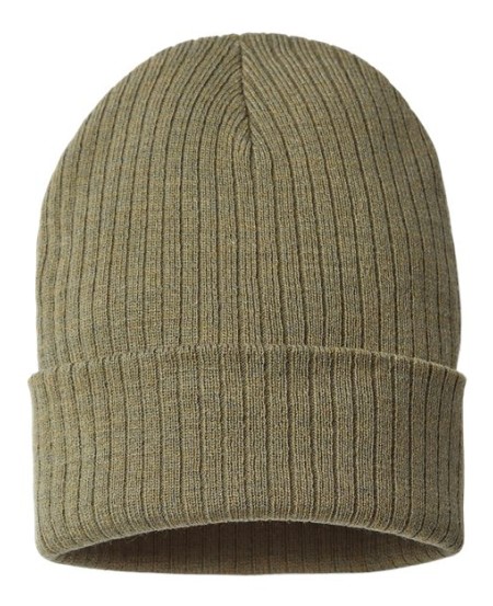 Atlantis Headwear RIO Sustainable Rib Cuffed Beanie – 50/50 Recycled Polyester/Acrylic | One Size