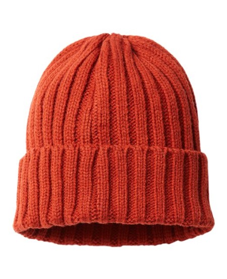 Atlantis Headwear SHORE Sustainable Cable Knit Cuffed Beanie – 50/50 Recycled Polyester/Acrylic | One Size