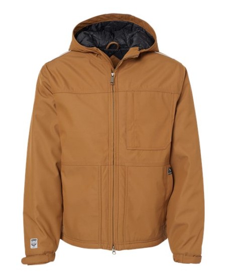 DRI DUCK 5326 Men’s Kodiak Canvas Jacket – 7.1 oz. 100% Polyester GrizzlyTec™ Canvas | 4 oz. Polyfill | Storm Shield™ DWR | 3M® Reflective Details | Three-Piece Hood