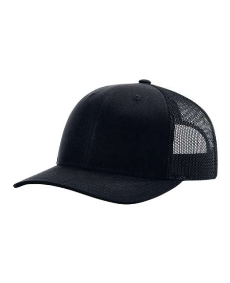 Richardson 112RE Sustainable Trucker Cap - 100% Recycled Polyester, GRS Certified, Seamless 112 Fit | OSFM Snapback