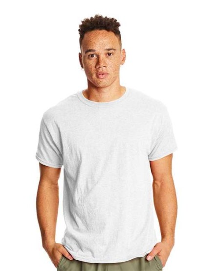 Hanes 42TB Perfect-T Triblend T-Shirt | CiCLO® Polyester | UPF 40+ | Clean Canvas Technology | Modern Fit | 1x1 Ribbed Lay-Flat Collar | OEKO-TEX