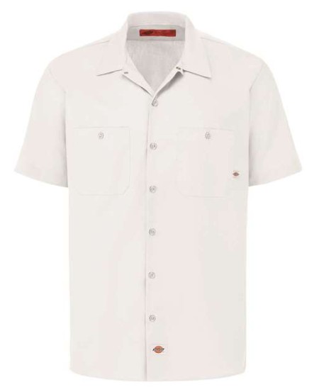 Dickies S535 Men’s Industrial Short Sleeve Work Shirt – 4.25 oz. 65/35 Polyester/Cotton Permanent Press Poplin
