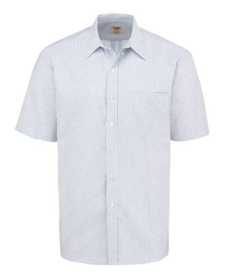 Dickies SSS46 Men’s Short Sleeve Oxford Shirt – 4.5 oz. 60/40 Cotton/Polyester Oxford | Button-Down Banded Collar | Stain Release