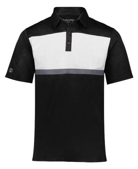 Holloway 222576 Dry-Excel Prism Bold Polo – Men's 4.8 oz. 100% Polyester Honeycomb Knit UPF 50+ Polo | S–5XL