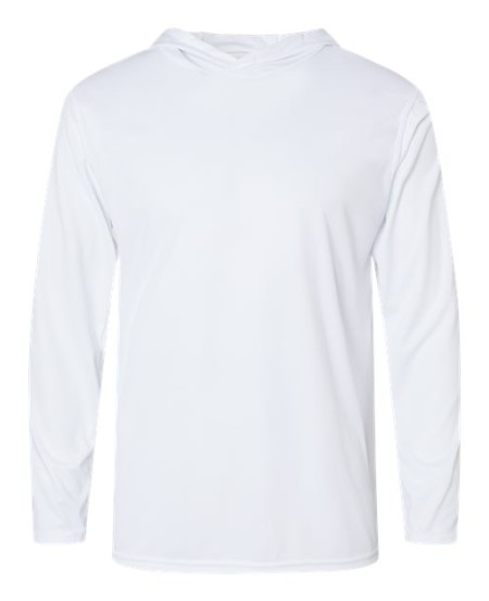 Holloway 222830 Momentum Hooded Long Sleeve T-Shirt – Men's 4.1 oz. 100% Polyester Dry-Excel UPF 45+ Hooded Long Sleeve Tee | S–4XL