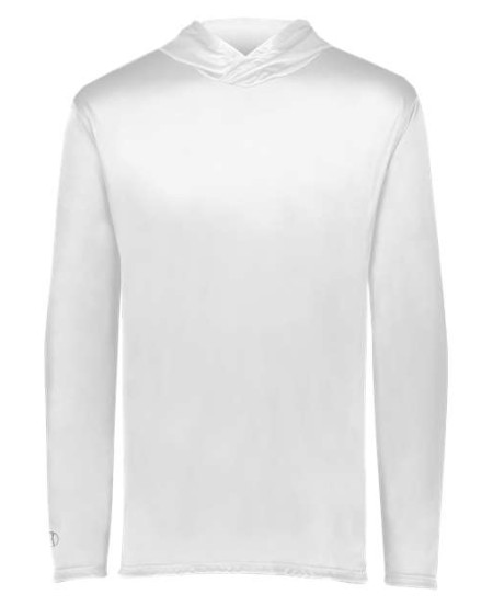 Holloway 222831 Youth Momentum Hooded Long Sleeve T-Shirt – 4.1 oz. 100% Polyester Dry-Excel UPF 45+ Youth Hooded Long Sleeve Tee | S–XL
