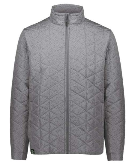 Holloway 229516 Men's Repreve Eco Quilted Jacket – 100% Polyester MicroTec Face with Repreve 50% Recycled Polyester Fill Water-Resistant Jacket | XS–3XL