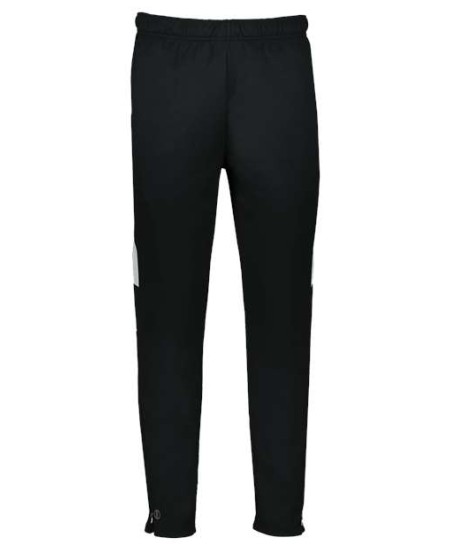 Holloway 229580 Men's Limitless Sweatpants – 7.4 oz. 100% Polyester Wicking Double Knit Dry Excel™ Tapered Warm-Up Pants with Ankle Zipper
