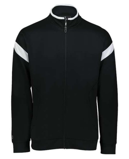 Holloway 229679 Youth Limitless Full-Zip Jacket – 7.4 oz. 100% Polyester Wicking Double Knit Dry Excel™ Youth Warm-Up Jacket