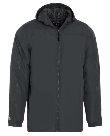 Holloway 229017 Men's Bionic Hooded Jacket – Lightweight Micron Polyester Wind/Water-Resistant Quilted-Lined Hooded Jacket | S–3XL
