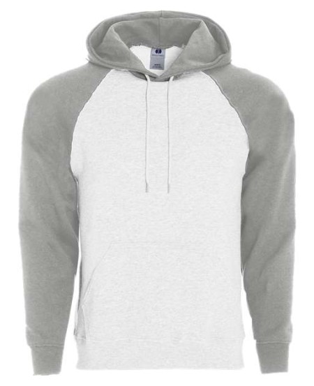 Holloway 229179 Athletic Fleece Banner Hooded Sweatshirt – Men's 9 oz. 50/50 Cotton/Poly Smooth Athletic Fleece Raglan Hoodie