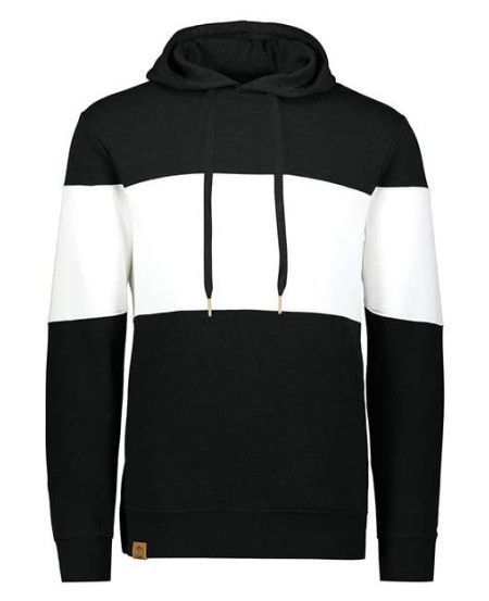Holloway 229563 Men's All-American Fleece Colorblocked Hooded Sweatshirt – 7.6 oz. 55/41/4 Poly/Cotton/Rayon Super Soft Fleece Hoodie | XS–3XL