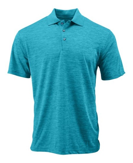 Paragon 130 Dakota Men's Striated Heather Performance Polo – Recycled Microfiber Polo | S–4XL