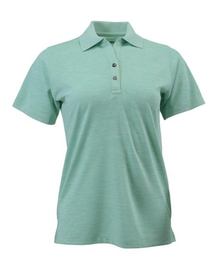 Paragon 131 Lady Dakota Women's Striated Heather Polo – 4.8 oz. Recycled Microfiber Polo | XS–3XL