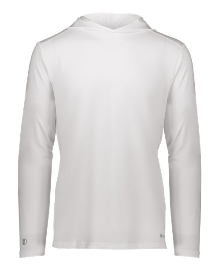 Holloway 222589 Electrify CoolCore Hooded Sweatshirt – Men's 4.25 oz. 87/13 Poly/Elastane Heathered UPF 50+ Hoodie | S–3XL