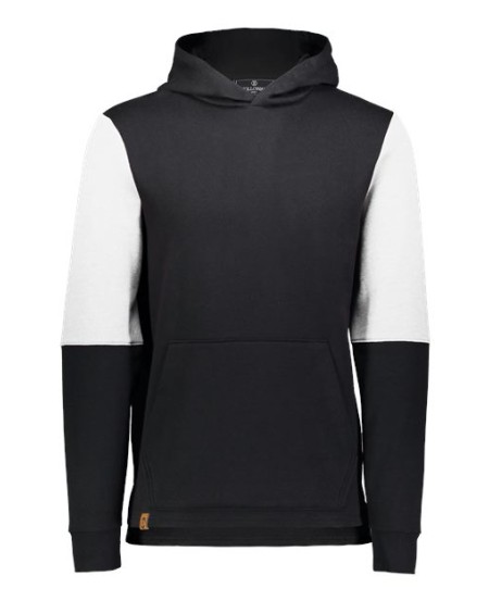 Holloway 222681 Youth All-American Team Fleece Colorblocked Hoodie – 7.6 oz. 55/41/4 Poly/Cotton/Rayon Fleece Hoodie | Youth S–XL