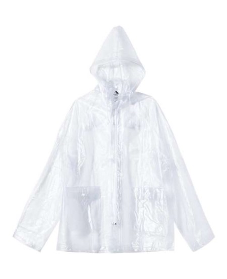 Augusta Sportswear 3160 Men's Clear Hooded Rain Jacket – 100% PVC Waterproof with Detachable Hood | S–2XL