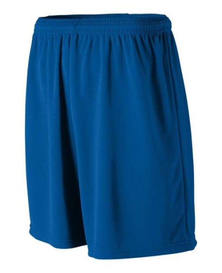 Augusta Sportswear 805 Men's Wicking Mesh Athletic Shorts – 100% Polyester, Full-Cut with 7