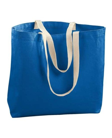 Augusta Sportswear 600 Jumbo Tote Bag – 11 oz. 100% Cotton Canvas, Reinforced Handles | One Size (20