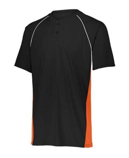 Augusta Sportswear 1561 Youth Limit Jersey – Polyester Smooth Knit Two-Button Baseball Jersey with Mesh Inserts | S–L