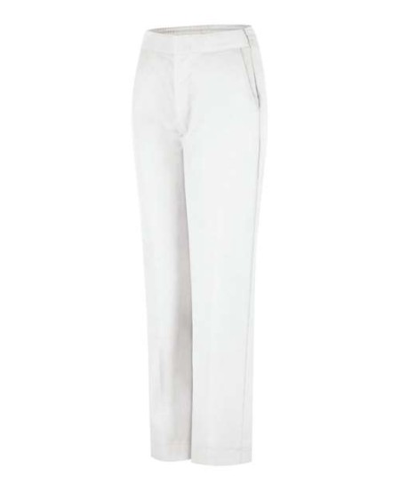 Red Kap PT59 Women's Half-Elastic Work Pants – 8 oz. 65/35 Poly/Cotton Twill, Back Elastic, Hook-and-Eye | 5 Colors
