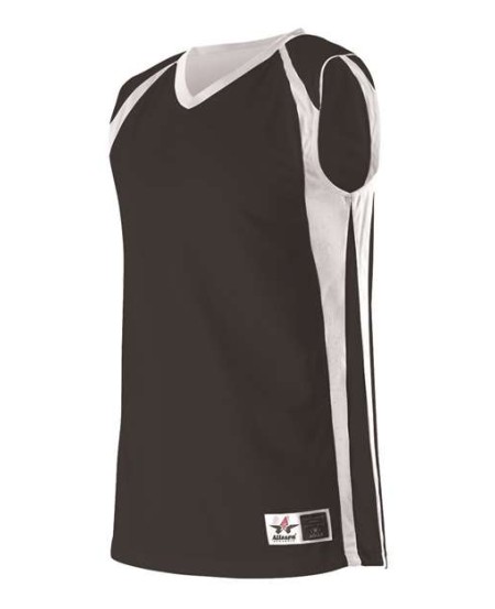 Alleson Athletic 54MMRY Youth Reversible Basketball Jersey – 100% Mock Mesh Cationic Polyester Double-Ply V-Neck Reversible | Youth S–XL