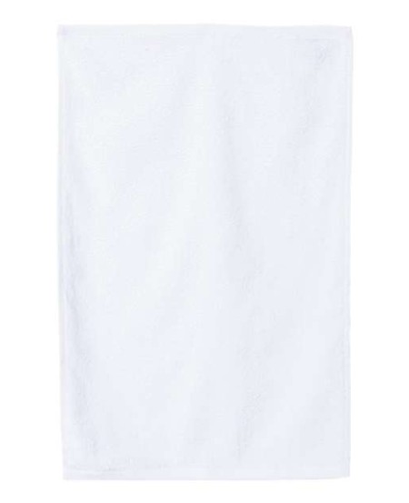 Q-Tees T200 Hemmed Hand Towel – 100% Cotton, Velour One Side/Terrycloth Other Side | 16