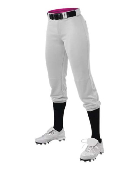 Alleson Athletic 615PSW Women's Premium Fastpitch Softball Pants – Dura-Soft Stretch Knit Mid-Calf | XS–2XL