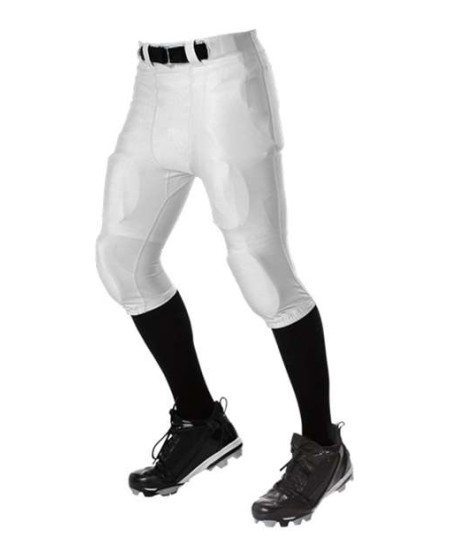 Alleson Athletic 675NF Men's No Fly Football Pants – 11 oz. 85/15 Nylon/Spandex with Slotted Elastic Waist | S–3XL
