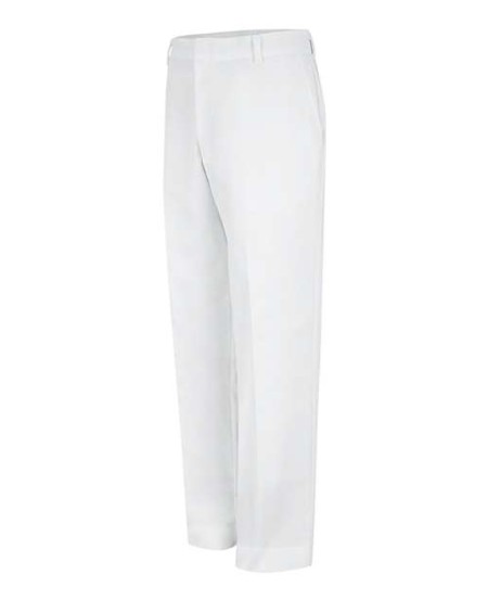 Red Kap PT56 Unisex Specialized Work Pants – 7.5 oz. 65/35 Poly/Cotton Twill, No Buttons, Food Processing | White