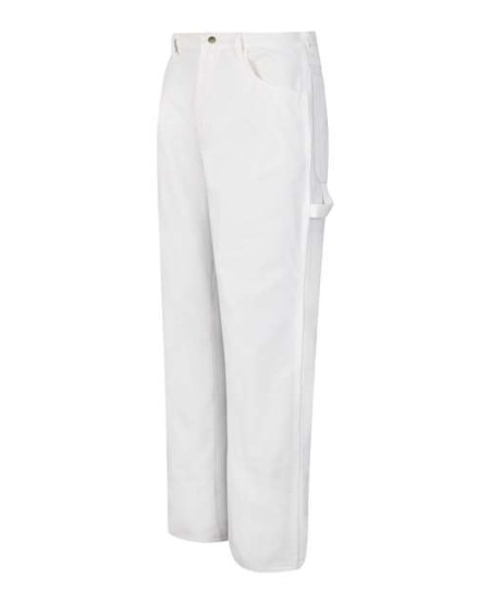 Red Kap PC80 Men's Painter Dungaree Pant – 9 oz. 100% Cotton Drill, Carpenter Style, Hammer Loop