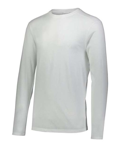 Augusta Sportswear 3075 Unisex Triblend Long Sleeve T-Shirt – 3.8 oz. 50/38/12 Poly/Cotton/Rayon Crewneck | S–4XL