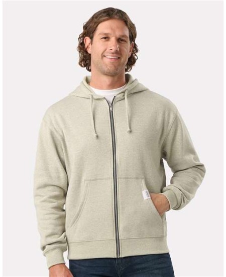 Recover RC1090 Unisex Full-Zip Hooded Sweatshirt – 8 oz. 50/50 Recycled Fleece, YKK Zipper | XS–2XL