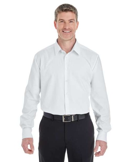 Devon & Jones DG532 Men's Crown Collection® Royal Dobby Dress Shirt – 3.9 oz. 60/40 Cotton/Poly Dobby | S–4XL