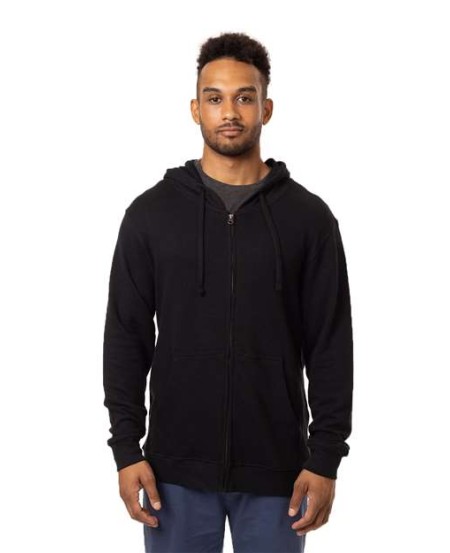 econscious EC5980 Unisex Hemp Hero Full-Zip Hooded Sweatshirt – 7.6 oz. 55/45 Hemp/Organic Cotton Terry | Breathable | Adjustable Hood | GOTS Certified Factory