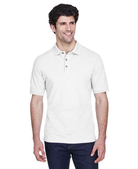 UltraClub 8535 Classic Piqué Polo – Men's 6.2 oz. Preshrunk 100% Cotton Polo | S–6XL