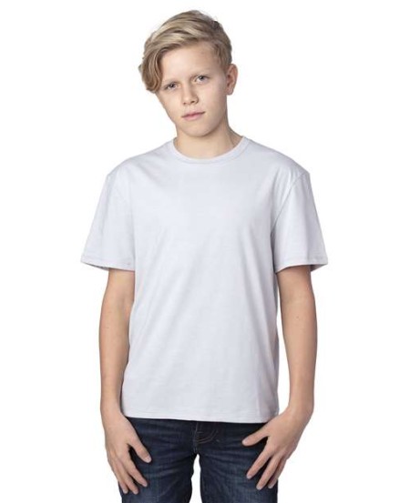 Threadfast Apparel 600A Youth Ultimate CVC T-Shirt – 4.8 oz. 60/40 Ring-Spun Cotton/Recycled Polyester | XS–XL