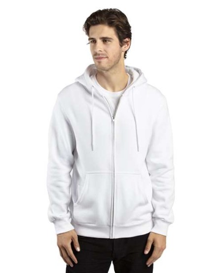 Threadfast Apparel 320Z Unisex Fleece Full-Zip Hooded Sweatshirt – 8.5 oz. Cotton/Recycled Polyester | XS–4XL