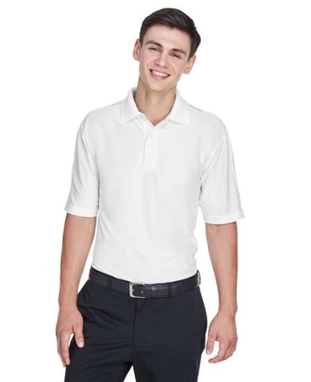 UltraClub 8415 Cool & Dry Elite Performance Polo – Men's 4.8 oz. Micro-Textured Polyester Polo | S–6XL