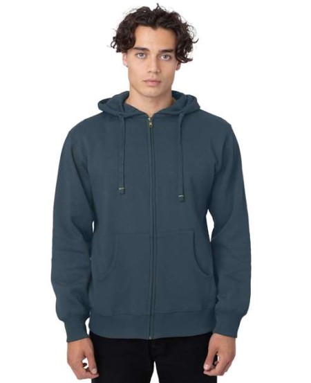 econscious EC5650 Unisex Heritage Full-Zip Hooded Sweatshirt – 9 oz. 80/20 Organic Cotton/Recycled Polyester | Enzyme-Washed | Brass YKK Zipper | Fair Trade, GOTS, WRAP Certified