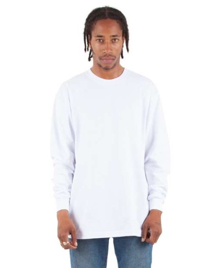 Shaka Wear SHMHLST Tall Max Heavyweight Long Sleeve T-Shirt - 7.5 oz. 100% USA Cotton 16 Singles Tall Sizing | XLT-5XLT